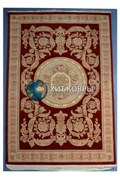 Китайский шерстяной ковер 9031-krasnyj